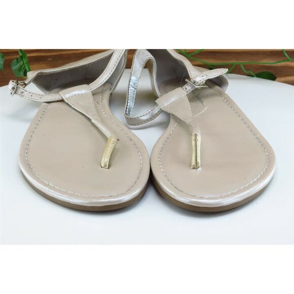 Jessica Simpson Sz 6 M Beige Gladiator Synthetic Women Sandals - Picture 2 of 7